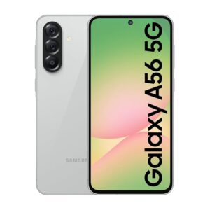 Samsung Galaxy A56 5G (Awesome Light Gray, 12GB, 256GB) | Metal Frame | Gemini Live | Awesome Intelligence (AI): Circle to Search, Instant Slo-Mo, Auto-Trim, Object Eraser | Flagship Grade Camera
